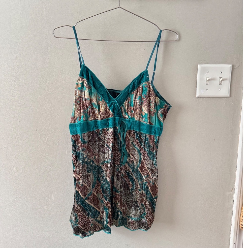 Y2K paisley cami top